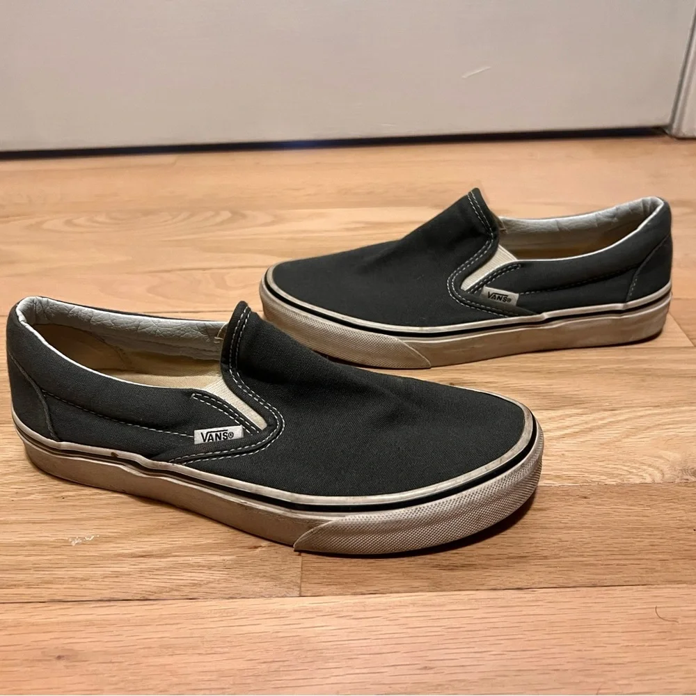 Grey Slip On Vans - Picture 9 of 10